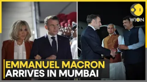 Macron in India: French President Emmanuel Macron Arrives in Mumbai for Bilateral Talks | WION