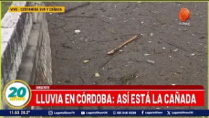 Alta SUCIEDAD en la Cañada tras la crecida del río Suquía