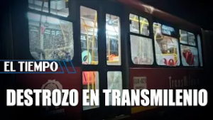 Vándalo detenido en Teusaquillo: hombre rompe vidrios de Transmilenio y deja a pasajero herido