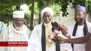 PRESIDENT BARROW RECEIVES A DELEGATION OF IMAMS AT STATE HOUSE