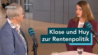 bundestagsgespräch mit Annika Klose (SPD) und Gerrit Huy (AfD) zur Rentenpolitik
