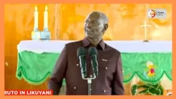 President Ruto attends church in Matunda, Likuyani