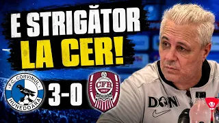 Șumudică, după Corvinul - CFR 3-0: "Ne batem la retrogradare dacă nu aducem jucători"