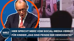 POLITIK: Kanzler Friedrich Merz will ein Social-Media-Verbot für Kinder! "Feinde der Demokratie"
