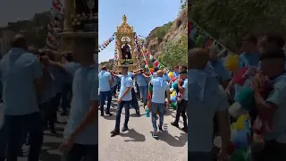 Un momento della processione di Sant'Antonio Abate a Cerami