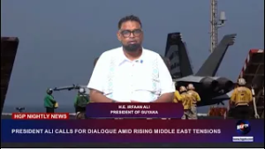 PRESIDENT ALI CALLS FOR DIALOGUE AMID RISING MIDDLE EAST TENSIONS