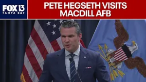Pete Hegseth joins CENTCOM commander for Iran War update
