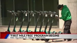 New program to cover 1st mile of Veo rides ending at 2 Denver stations