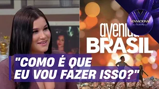 Duda Wendling relembra estreia em 'Avenida Brasil' e conta detalhes de cena desafiadora