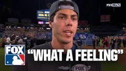 Christian Yelich, Garrett Mitchell & More React to Brewers SWEEPING Dodgers, Reaching World Series