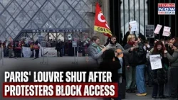 France Violent Protest: Paris' Louvre Entrance Blocked, Students Chant Slogans | CHAOS On Cam| WATCH