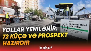 Bakıda genişmiqyaslı yol təmiri aparılır | AAYDA-dan son vəziyyətlə bağlı məlumat - Baku TV