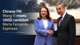 China & the UN: Wang Yi meets secretary-general candidate Espinosa