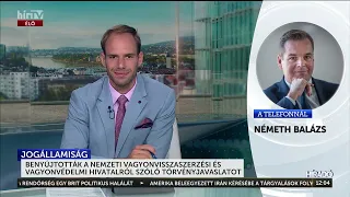 Benyújtották a Nemzeti Vagyonvisszaszerzési és Vagyonvédelmi Hivatalról szóló törvényjavaslatot