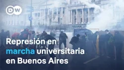 Clashes and tension in Argentina during a massive protest for public universities