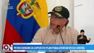 El presidente Gustavo Petro denuncia supuesto plan para atentar en su contra