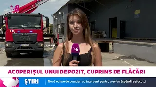 Incendiu de proporții în Chișinău: 47 de pompieri, mobilizați pentru a stinge flăcările
