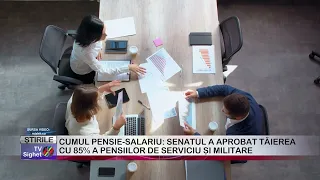 01 PENSION AND SALARY COMBINATION: SENATE APPROVES 85% CUT TO SERVICE AND MILITARY PENSIONS