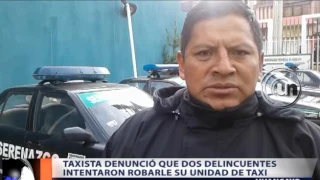 DOS PRESUNTOS DELINCUENTES INTENTARON ASALTAR A TAXISTA