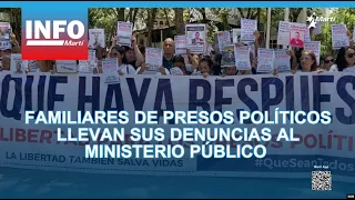 Relatives of political prisoners take their complaints to the Public Ministry in Caracas
