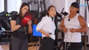 Оролцогч Г.Хишигбуян өгзөгнийхөө хэмжээнд өөрөө ч итгэхгүй байна уу даа?