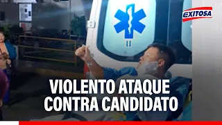 🔴🔵 Councilman candidate in Chancay district survives violent shooting attack