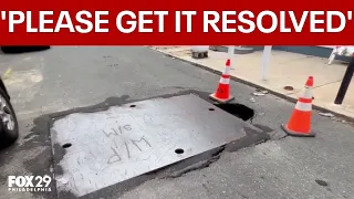 Big hole in West Philly street prompts call for urgent street repairs