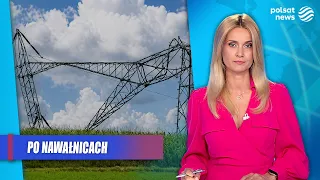 Sudden storms strike. Roofs torn off, fallen trees and hail