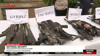 Major Blow to Illegal Arms Trade as Nigeria Destroys Seized Weapons