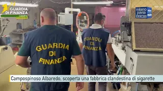 Campospinoso Albaredo, clandestine cigarette factory discovered