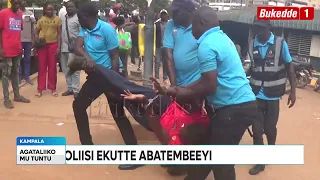 Ttuntu:  Embeera mu kibuga  Poliisi ekutte abatembeeyi Waliwo abatakiwagidde