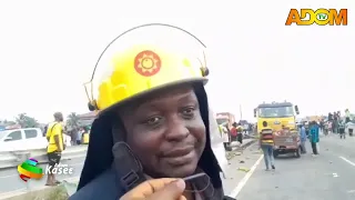Ofankor Barrier Fatal Accident: Security personnel clear scene - Premtobre Kasee on Adom TV