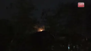 粉嶺坪輋一帶山火　兩條火線分別長約數十米