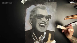 Ray Charles Painting Time Lapse