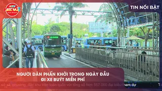 RESIDENTS EXCITED ON FIRST DAY OF FREE BUS SERVICE