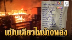 ไฟไหม้บ้านระทึก แป๊บเดียวลามวอดนับ 10 หลัง | ข่าวอรุณอมรินทร์ | 30/10/69