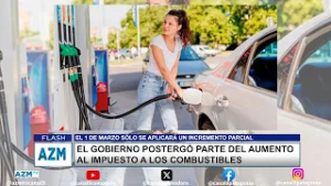 El gobierno postergó parte del aumento al impuesto a los combustibles