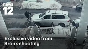 Видеозапись с камер наблюдения показывает момент, когда стрелок открывает огонь в Бронксе | News 12