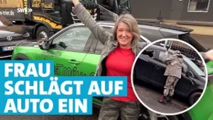 Fahrlehrerin zerschmettert Auto mit Axt
