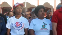 Residents of Las Tunas protest against the U.S. blockade of Cuba