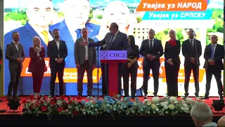 Centralna tribina SNSD-a u Prnjavoru: ''Građani izborom SNSD-a biraju budućnost''
