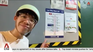 GUERRILLA WAYFINDER: 23-year-old Vareck Ng designs signs to help Singapore's commuters