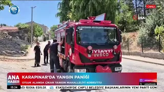 Fire panic in Karapınar