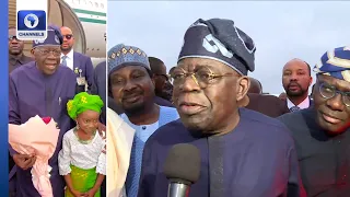 ‘I Enjoyed Myself, Ready To Kick’, Tinubu Says After Returning From Europe Vacation