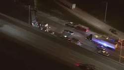 Rollover crash shuts down portion of WB I-90 in McHenry County