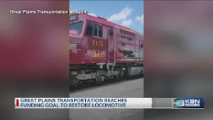 Great Plains Transportation Museum work to restore train