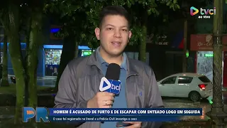 MAN ACCUSED OF THEFT AND FLEEING WITH STEPSON IMMEDIATELY AFTER