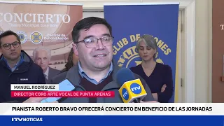 Roberto Bravo to Arrive in Punta Arenas for Benefit Concerts for Cruz del Sur