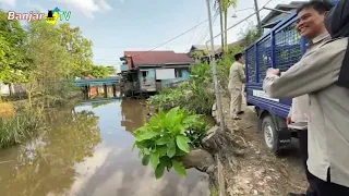 HARI KARTONO DESAK PUPR TINJAU SIRING SUNGAI MIRING DI GANG RAHMAN
