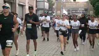 Thousands hit the streets for 14th annual Saints Kickoff 5K